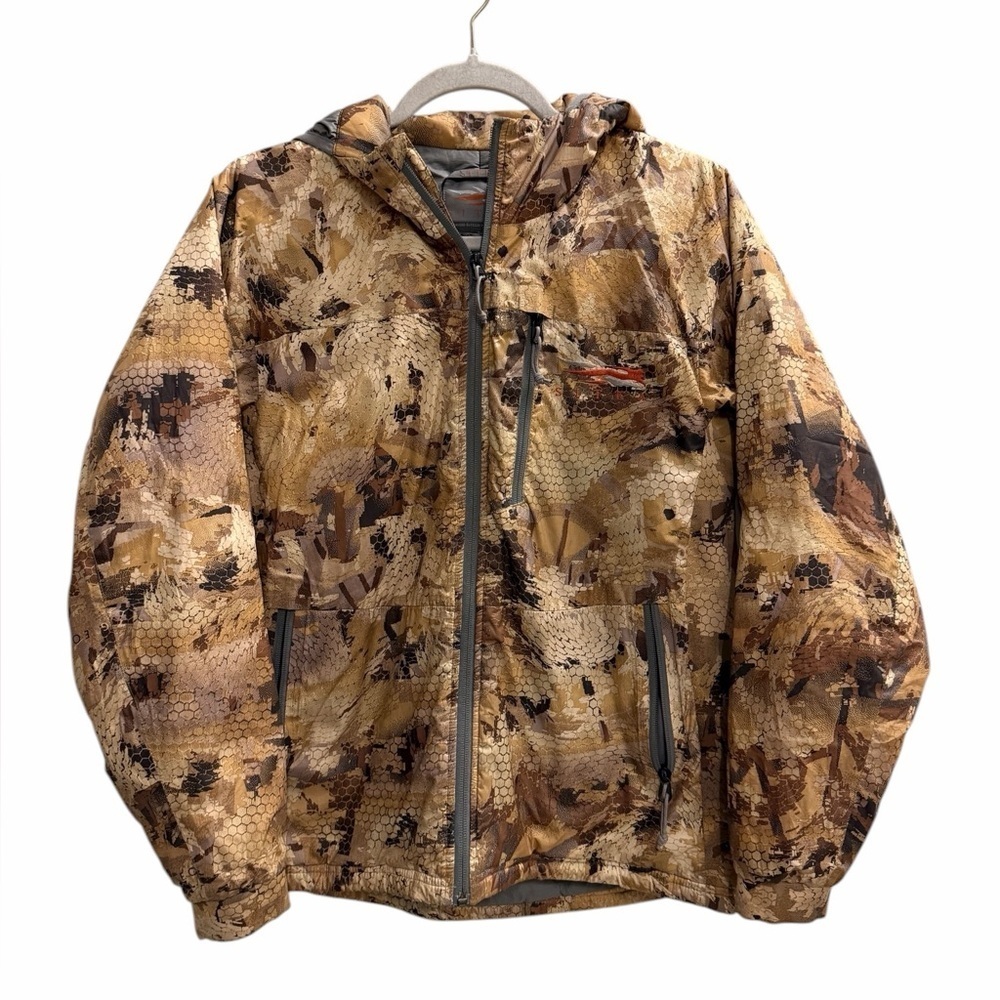 Men's Camo Hooded Jacket - Brown Multi
